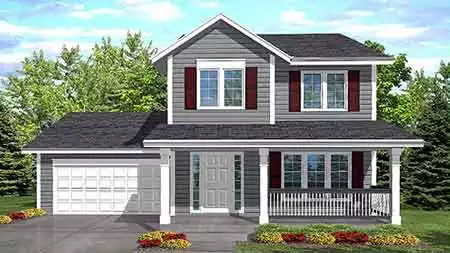 image of 1001 - 1500 square feet house plan 1682